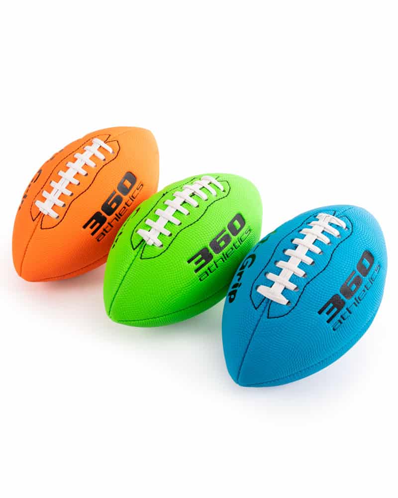 G2 Air Pro Soft Grip Footballs (2 Pack, Colors Vary) Easy Grip Football  Neon Colors Practice Ball for Children and Youth Sports