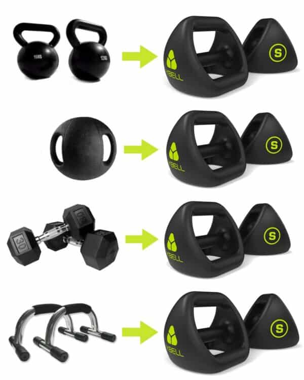 the Ybell 4 in 1 weights